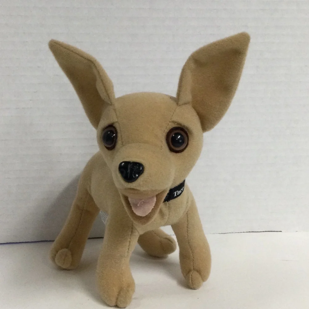 Applause Yo Quiero Taco Bell Chihuahua Tan Plush Dog Toy Does Not Talk VTG